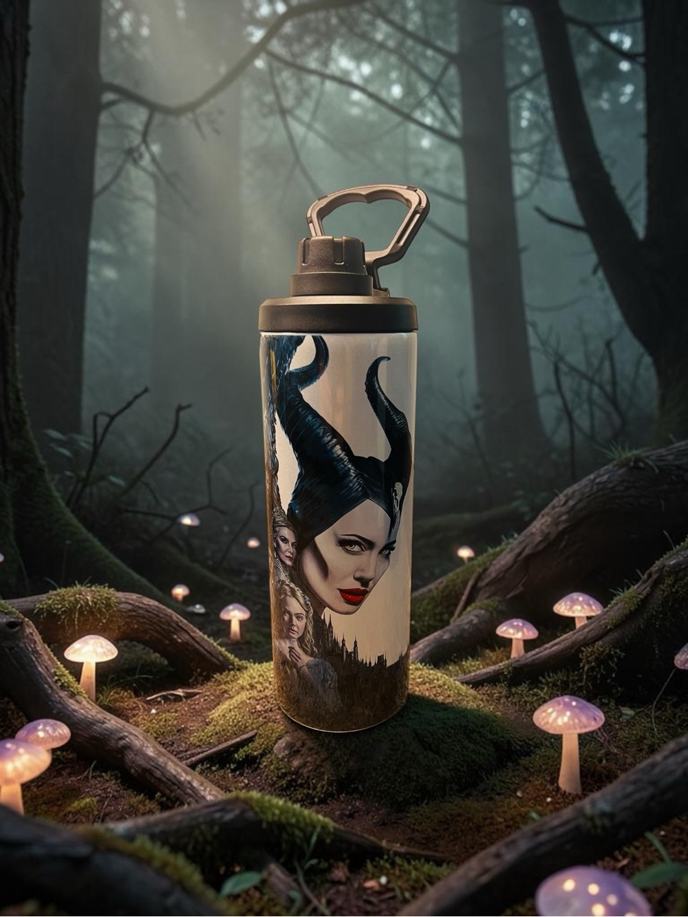 Maleficent 20 oz Stainless Steel Water Bottle – Hot & Cold Beverage Tumbler